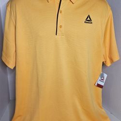 Reebok Blazing Orange Perfect Polo Mens XL