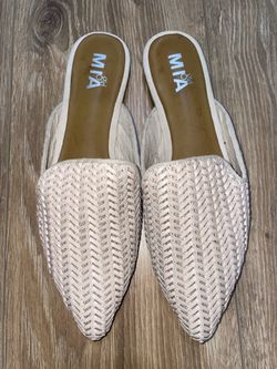 MIA Johona Woven Mule Slip-Ons