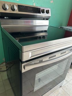 Samsung 30” Slide-In Electric Range Stainless Steel – SmartThings WiFi