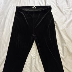 Black Velour Leggings