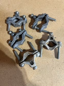 PIPE GROUND CLAMP FITTING NOS #2-8 10 SOL HALEX LI6D-C 1/2-3/4-1