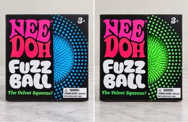 Nee Doh Fuzz Ball Sensory Squeeze Toy 2-Pack