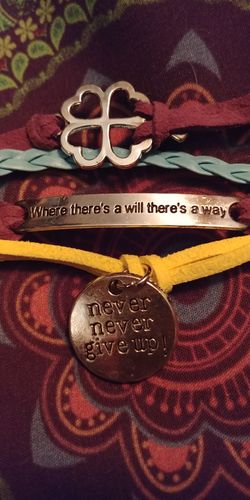 GENUINE SUEDE ADJUSTABLE CHARM BRACELET