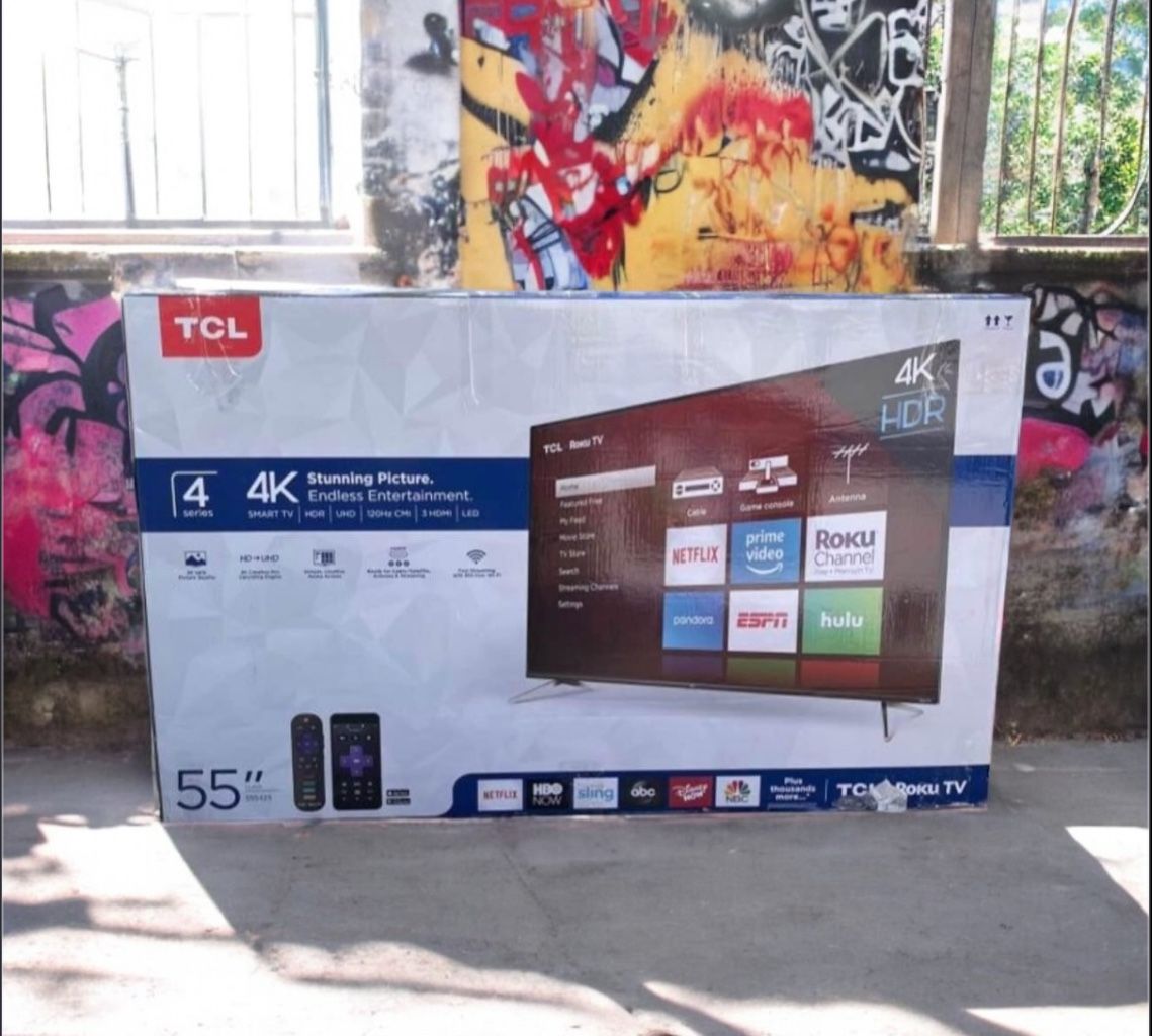 55 “ TCL Roku Smart 4K LED HDR TV