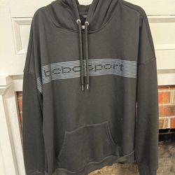BEBE SPORT HOODIE BLACK THUMB HOLES WOMENS SIZE 3XL