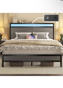 2 Queen LED bedframe