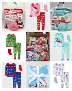 Toddler Holiday Pajama Sets Bulk Lot