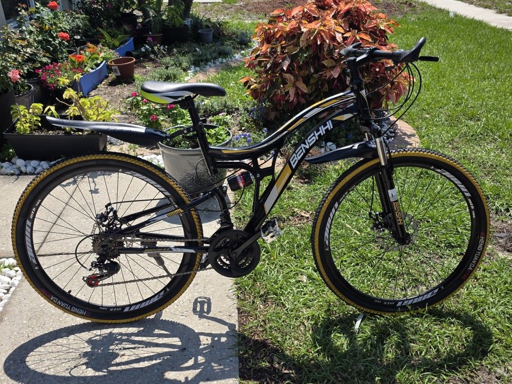 New Benshhi Dual Suspension Mountain Bike