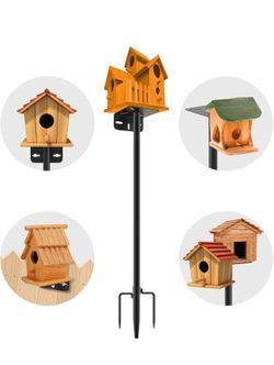 🔥Brand new🔥 80 Inch Adjustable Bird Feeder Pole,Bird House Pole Suitable for Feeders & Birdhouse,Weather Station,Heavy-Duty Rustproof Design,Enhance