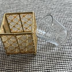 Votive candle holder With Glass Inside Total 30