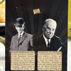 2025 Pieces Of The Past The Roaring 20’s  Relic Card  R-57  Henry Ford And  Alfred P.  Sloan