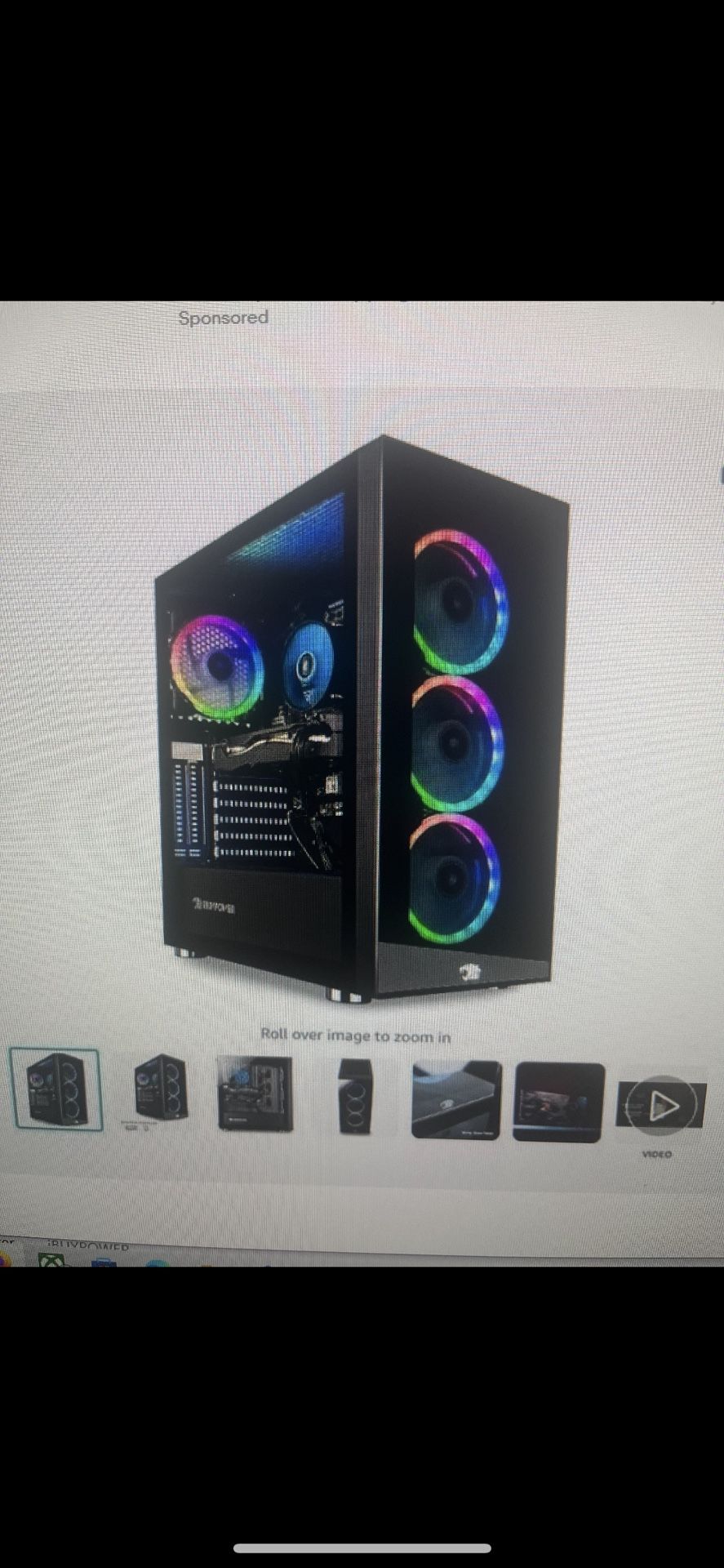 iBuyPower Gaming PC Set Up w/ keyboard, Mouse, Headset, Mic