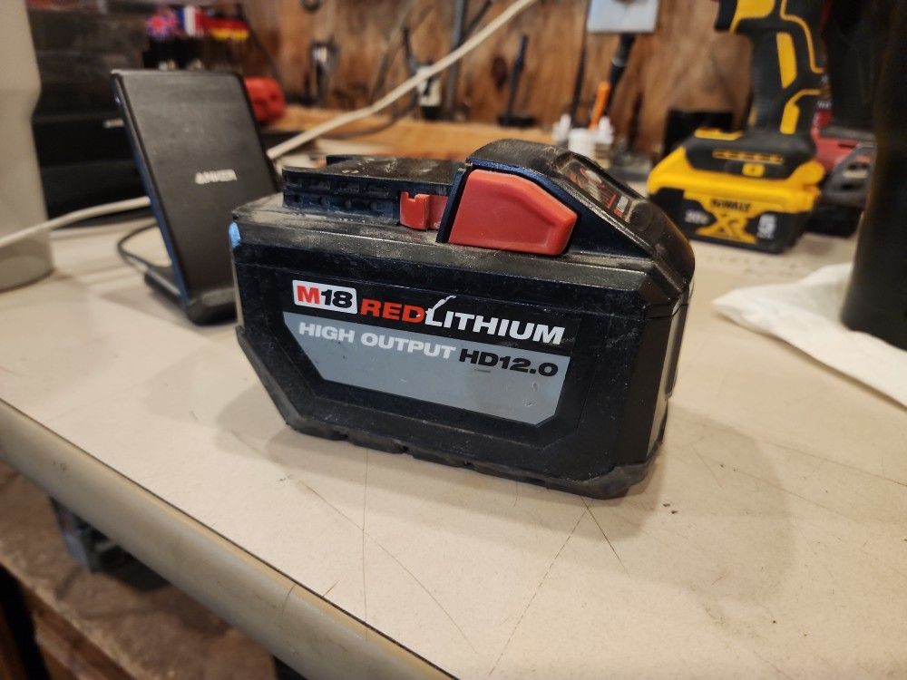 Milwaukee 12 Ah High Output Red Lithium Battery