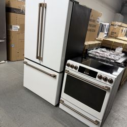 Ge Cafe Set-30 Electric Induction -refrigerator-dishwasher 