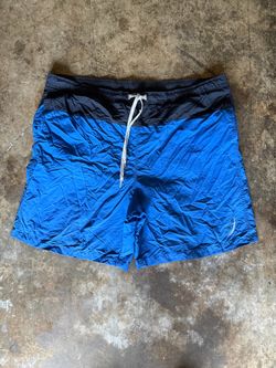 Blue and Black Swim Trunks Board Shorts