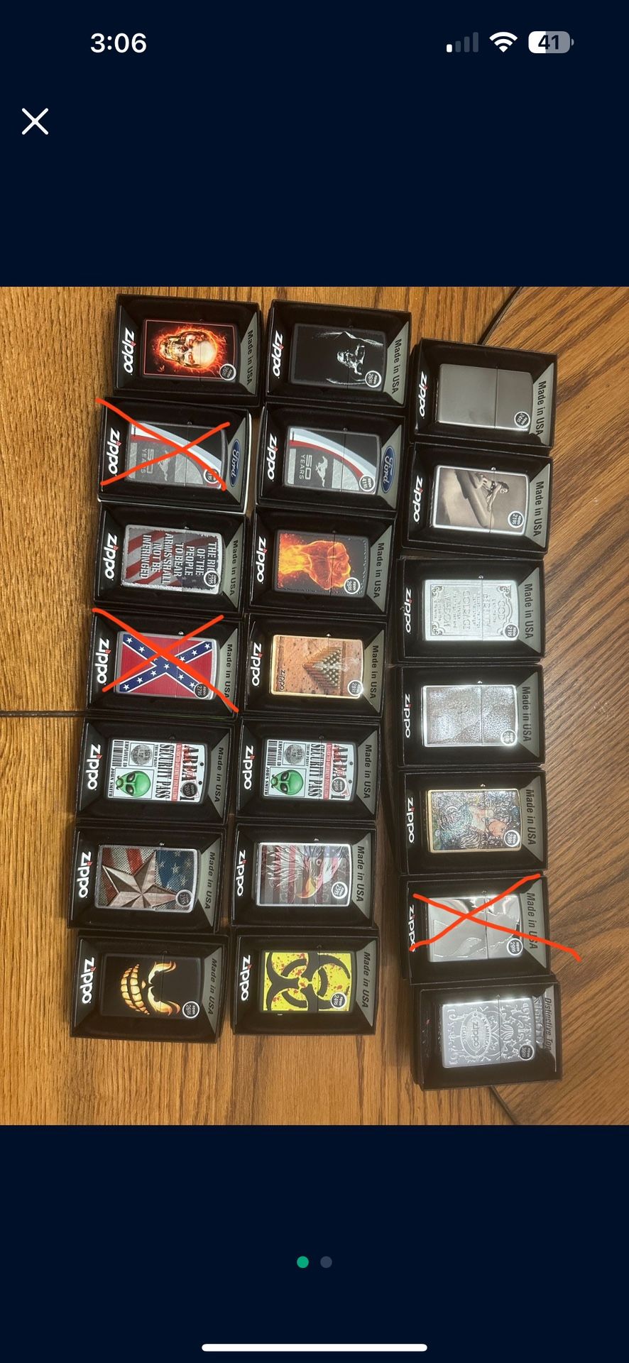 Brand New Zippo Collection Lighters