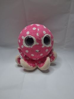 Ty Beanie Boo Pink Octopus Plush