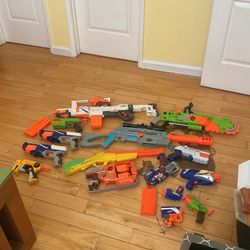 Nerf And Assortment Of Fun Toy Guns
