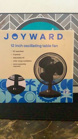 Joyward 12 Inch Oscillating Table Fan