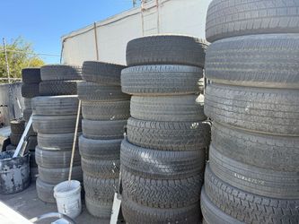Used Car Tires Lot – Mixed Sizes