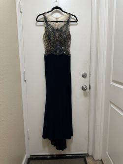 PROM/FORMAL DRESS, NAVY BLUE, SIZE 4