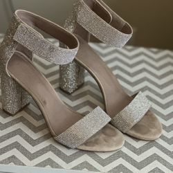Jeffrey Campbell “Lindsay” Women’s Block Heels Nude 9.5