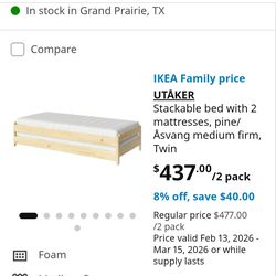 Ikea stackable beds