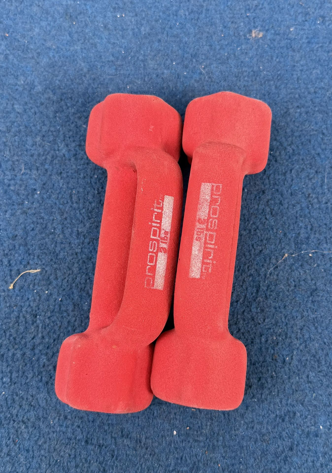 ProSpirit 3 LBS Hand Weights Set of 2 Rubber Hex Dumbbells for Home Gym Fitness