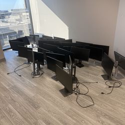 OFFICE LIQUIDATION: Dell 24" IPS Monitors (2025-2017 Models) - All Cables Included!