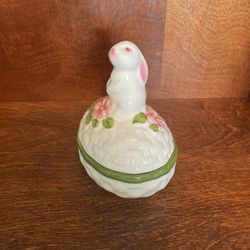 Adorable Vintage Avon Dish - Made & Handpainted In Brazil 1982 - Perfect For Easter Basket 🐰 