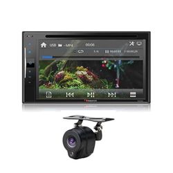 (Bundle) Nakamichi 2-DIN 6.2” Capacitive Screen with DVD Player (NA3020) + Nakamichi Wide Angle Backup Camera with Trajectory Tracks (NC5L)