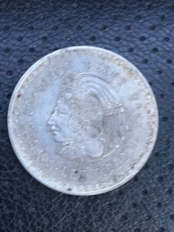 Cinco pesos 1948 0.900 silver 30g