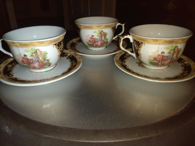 YAMASEN GOLD COLLECTION FINE PORCELAIN 24k GOLD JAPAN