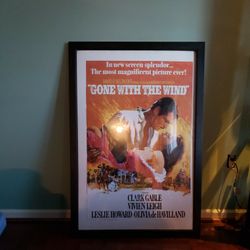 Framed Movie Poster - Gone With The Wind