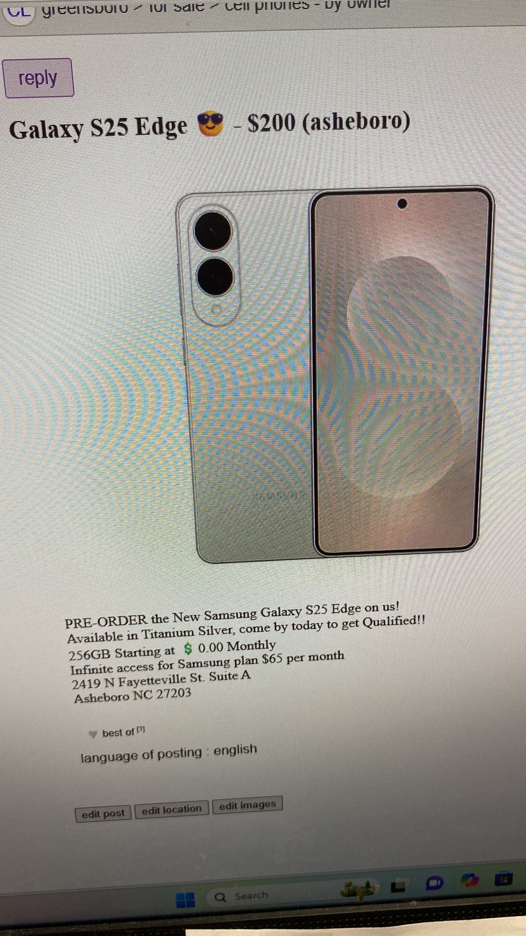 Galaxy S25 Edge