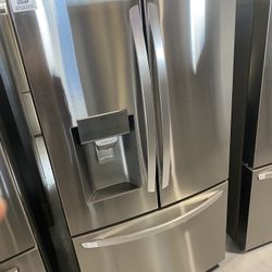 Stainless Steel 26 Cu. Ft. Smart WiFi Enabled French Door Refrigerator 