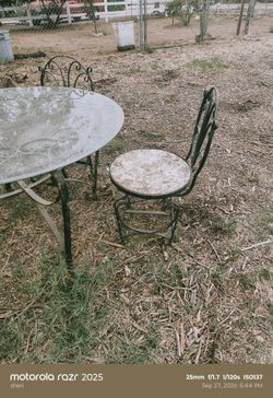 Wrought Iron Table Set