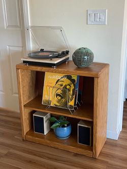 MCM Blonde Solid Wood Record/Entertainment Center