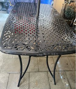 Backyard Metal Table