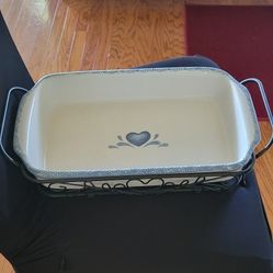 New Ceramic Casserole Dish With Stand