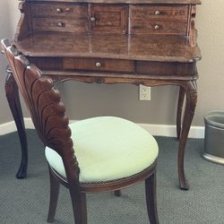 Desk, Chair, Lithograph 