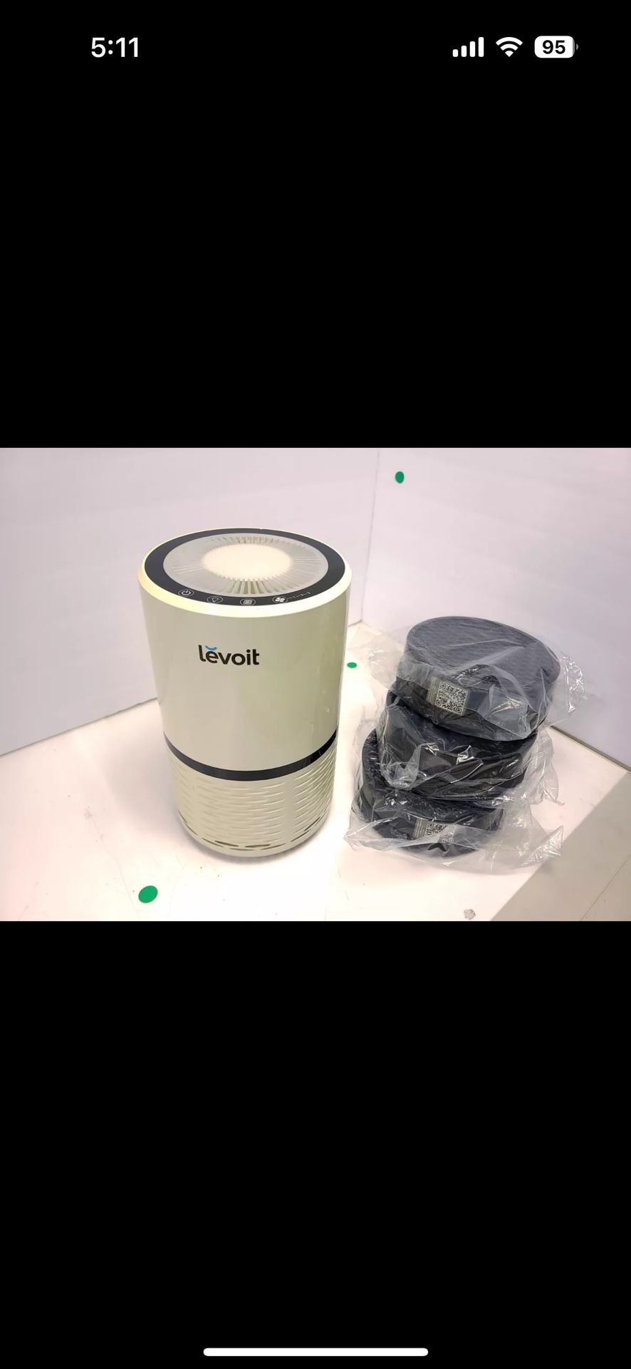 USED LEVOIT LV-H132 Compact HEPA Air Purifier Tested and Working