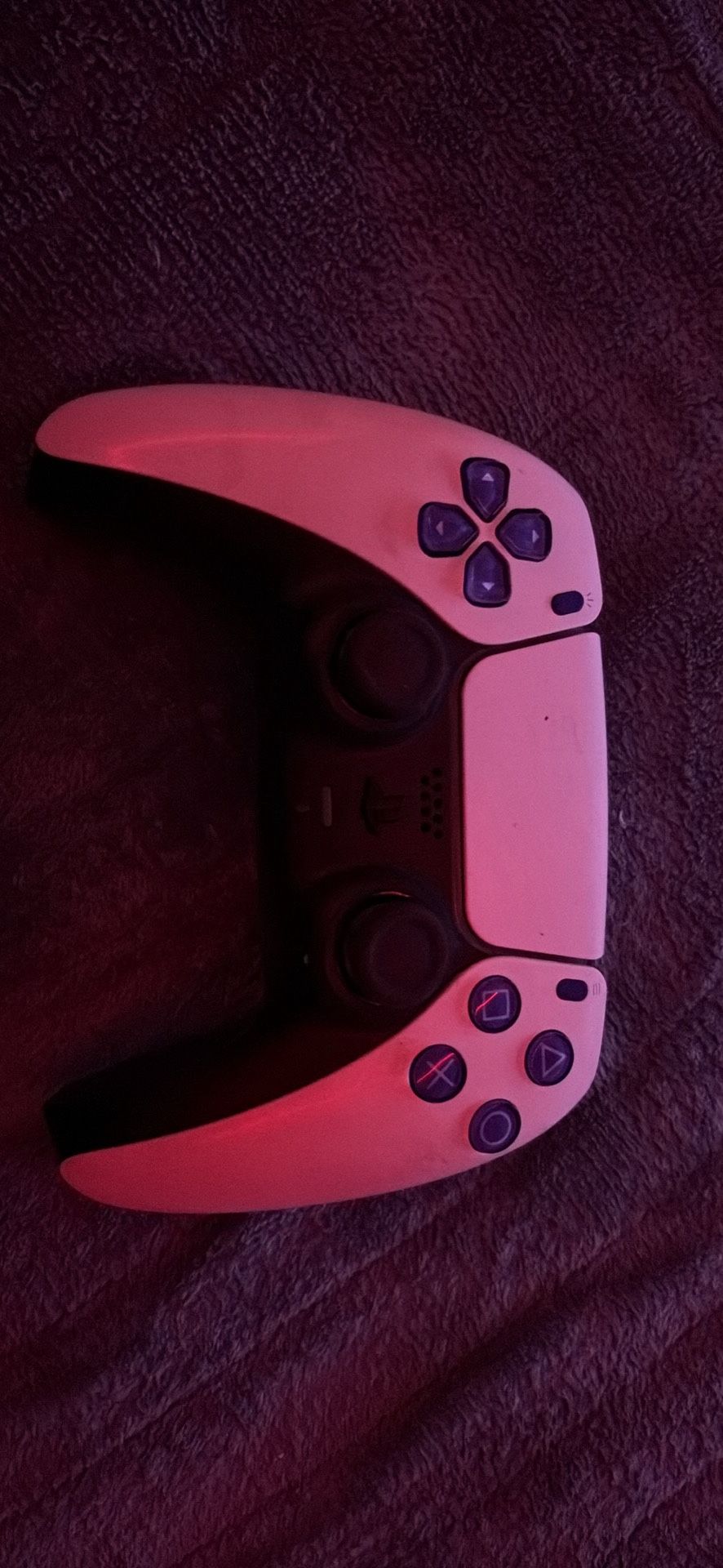 PS5 controller purple and white