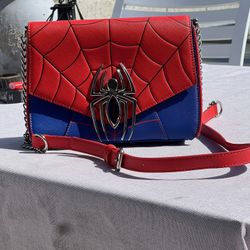 Loungefly Marvel Spider Man Color-Block Crossbody Bag Spider Man One Size