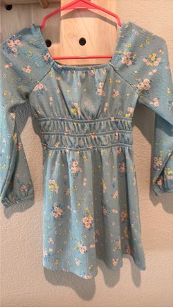 Girls Floral Long Sleeve Dress
