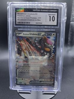 Bloodmoon Ursaluna EX 177 Black Star Promo CGC 10 GEM MINT