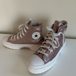 Converse Chuck Taylor All Star Move Glitter Pink High Top Sneakers – Kids EU 37 