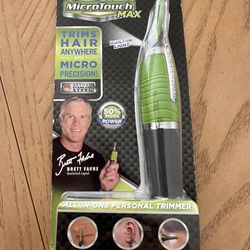 Sealed NewMicroTouch MAX  Hair Trimmer Nose Ears Neck GREEN BLACK 