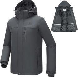 Snowboarding Jacket Warm Winter Coat Outdoor Ski Snow Hooded Jacket