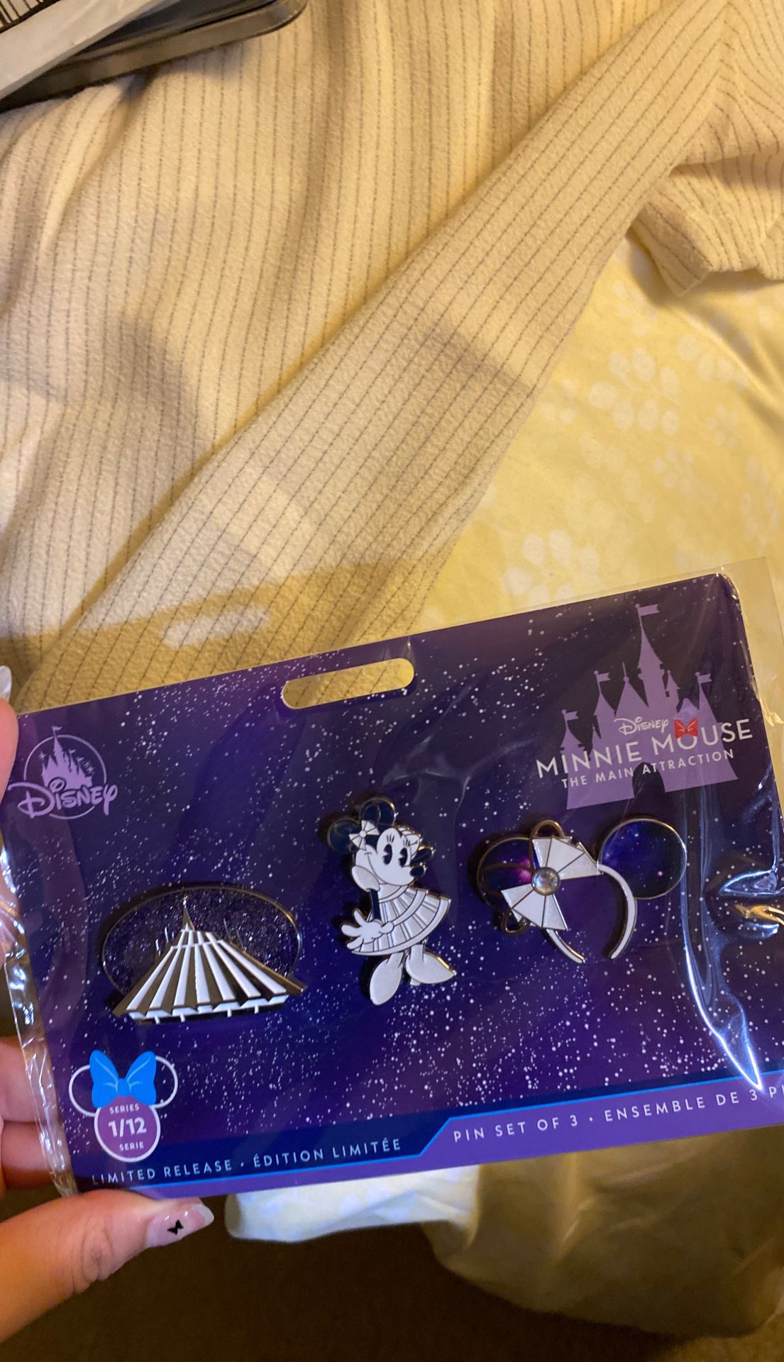 Minnie Mouse Main Attraction January Space Mountain Pins